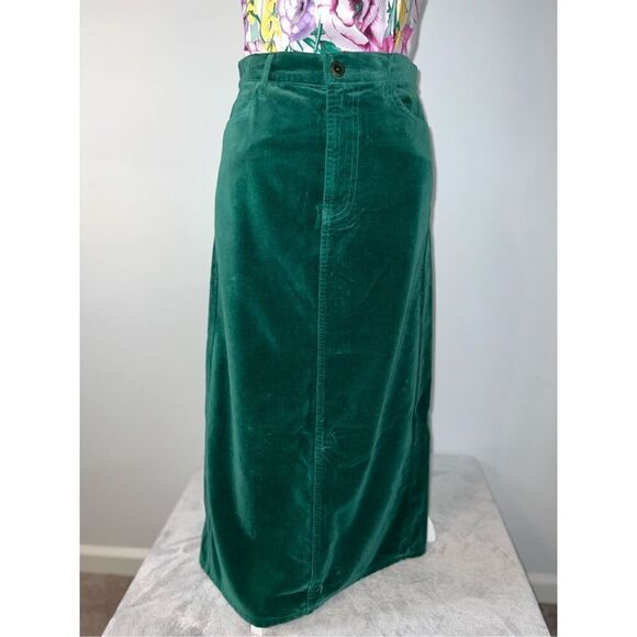 THE GREAT Emerald Green Column MIDI Skirt 28 - Picture 2 of 13